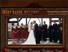 Tablet Screenshot of hartranchweddings.com